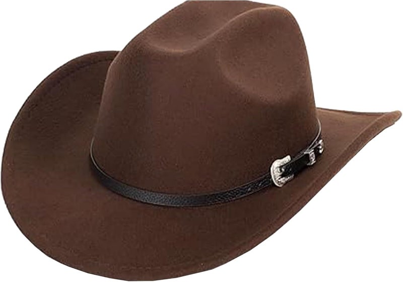 UTOWO Vintage Western Cowboy Hat for Men Outback Cowgirl Hat M/L - Image 1